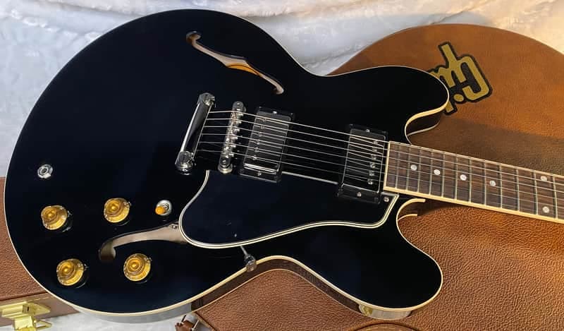 NEW ! Gibson ES-335 50s Semi-Hollowbody Electric Guitar - Ebony - Authorized Dealer - 8 lbs - G07034