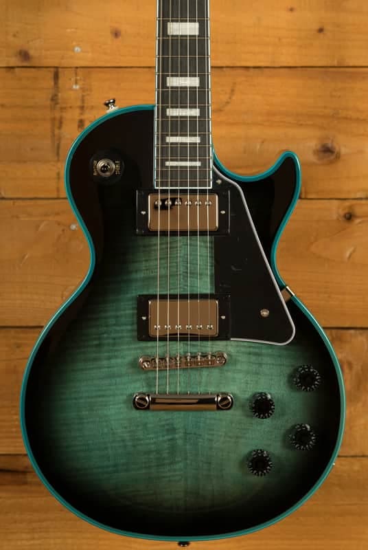 Epiphone Les Paul Custom Widow - Ebony - Indigo Burst