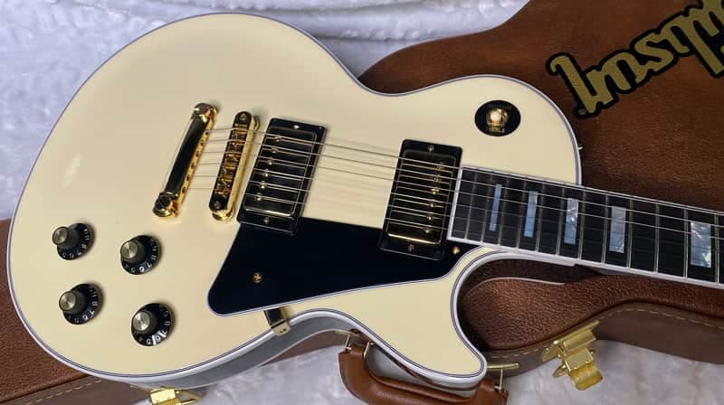 NEW! Gibson USA Les Paul Custom 70s - Buttercream - Weighs in at a staggering 11.4lbs! - Authorized Dealer - G06992