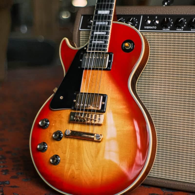 Gibson Left Handed Les Paul Custom Cherry Sunburst (Pre-Owned, 1976, VG+) #00127670