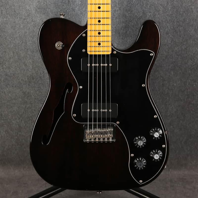 Fender Modern Player Telecaster Thinline Deluxe Black Transparent - 2nd Hand