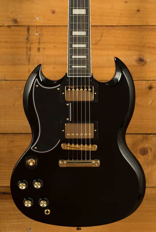 Epiphone Inspired by Gibson SG Custom | Ebony w/Gigbag *Left-Handed*