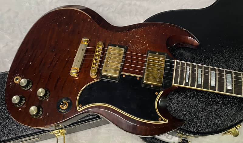 NEW! Gibson CS Custom Shop SG Custom Figured - Dark Walnut - Murphy Lab Heavy Aging - Authorized Dealer - 7.3 lbs - G07299