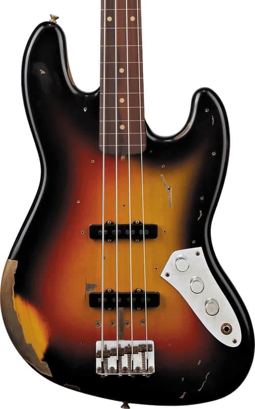 Fender Custom Shop Jaco Pastorius Tribute Fretless Jazz Bass® - 3-Color Sunburst(Pre-Order)