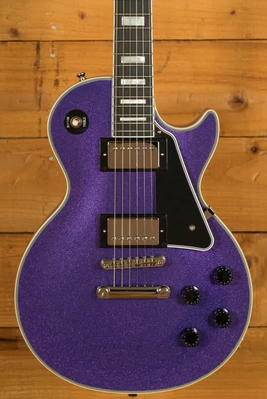 Epiphone Inspired By Gibson Custom Les Paul Custom - Amethyst Sparkle