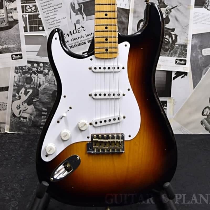 Fender Guitar Planet Exclusive 70th Anniversary 1954 Stratocaster Journeyman Relic Left Handed -Wide Fade 2 Color Sunburst- 2024USED!!