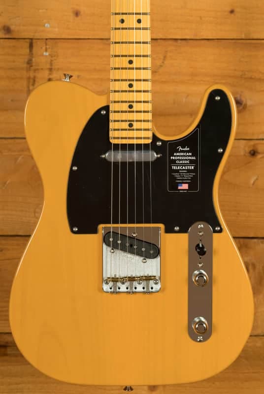 Fender American Professional Classic Telecaster - Maple - Butterscotch Blonde
