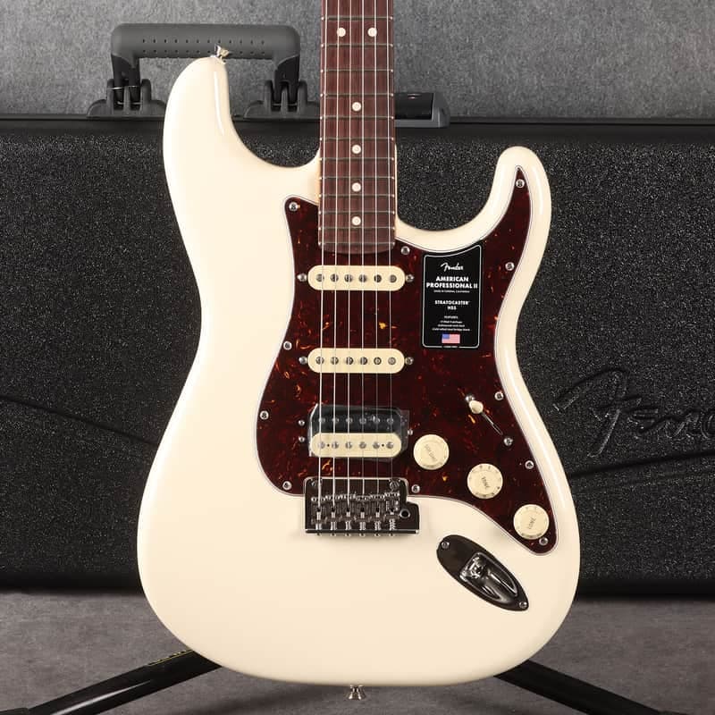 Fender American Professional II Stratocaster HSS - RW - Olympic White - 2nd Hand
