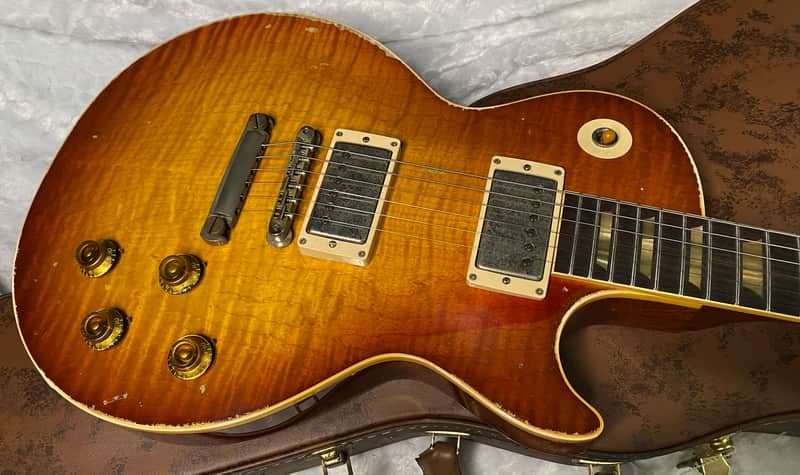 NEW! Gibson Custom 1959 Les Paul Standard Reissue - Molten Amber Burst Murphy Lab Heavy Aged - 2026 Custom Collection Limited Edition - 8.3lbs - Monster Flame Top - Authorized Dealer - In-Stock! - G07555