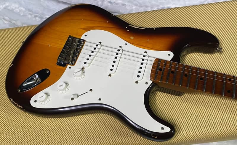 NEW! Fender Custom Shop Limited '50s Dual-Mag II Stratocaster - Aged Chocolate Sunburst - Relic - 7.35lbs - Authorized Dealer - G07587