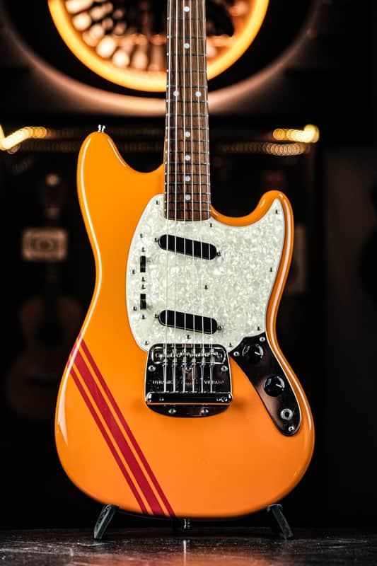 2007 Fender MG-73 CO Competition Mustang Reissue competition capri orange