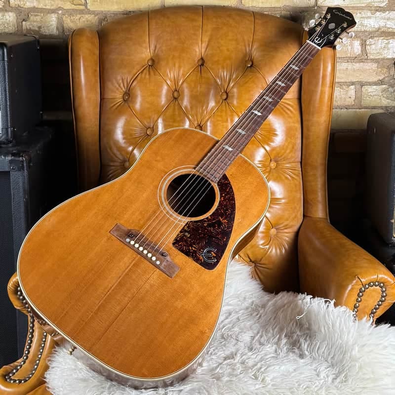 1967 Epiphone FT79 Texan Vintage Natural Gibson Built In Kalamazoo Acoustic Guitar W/ Hardshell Case!