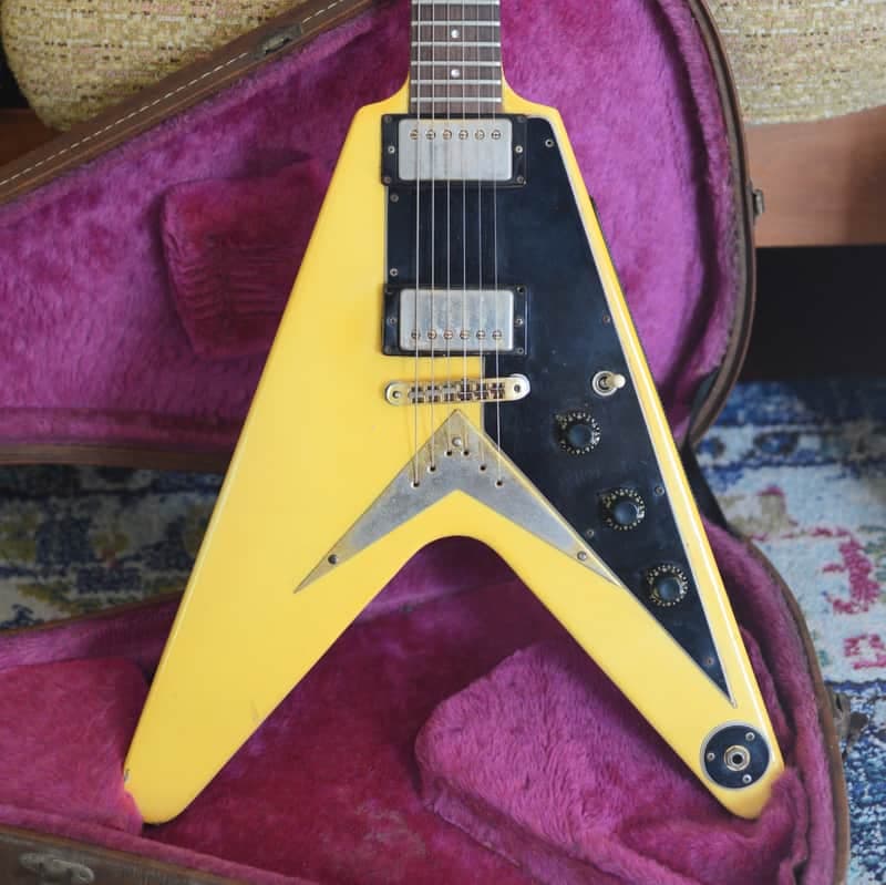 1983 Gibson Flying V Heritage Korina Reissue Alpine White w/OHSC