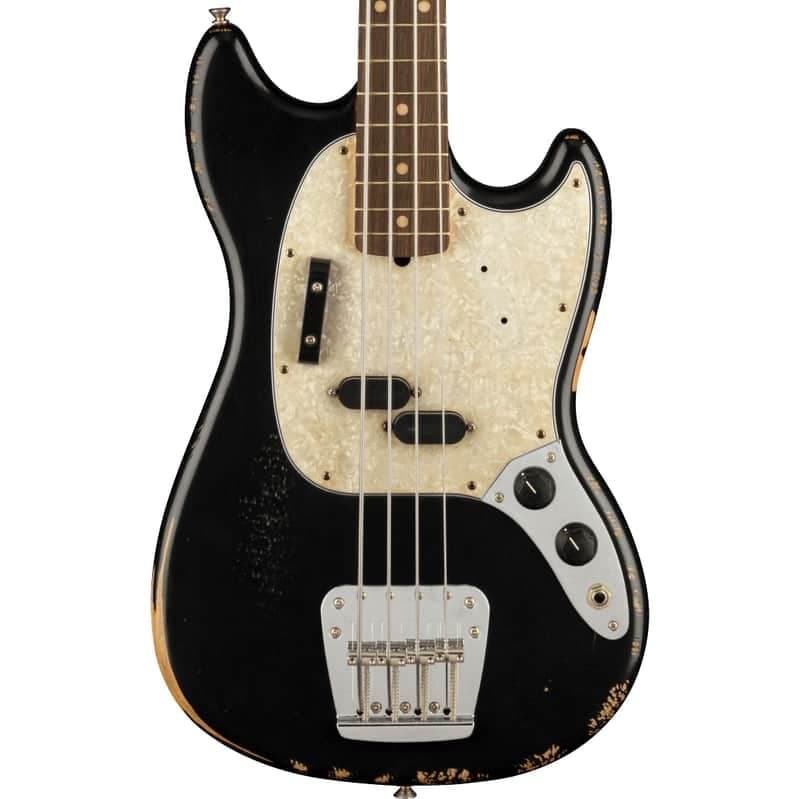 Fender JMJ Road Worn Mustang Bass Black