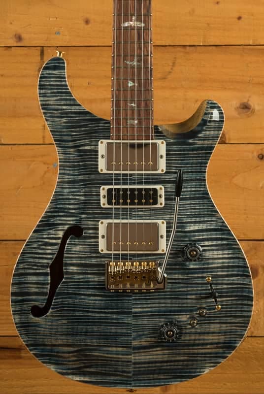 PRS 40th Anniversary Special Semi-Hollow Limited Edition - Faded Whale Blue Natural Back