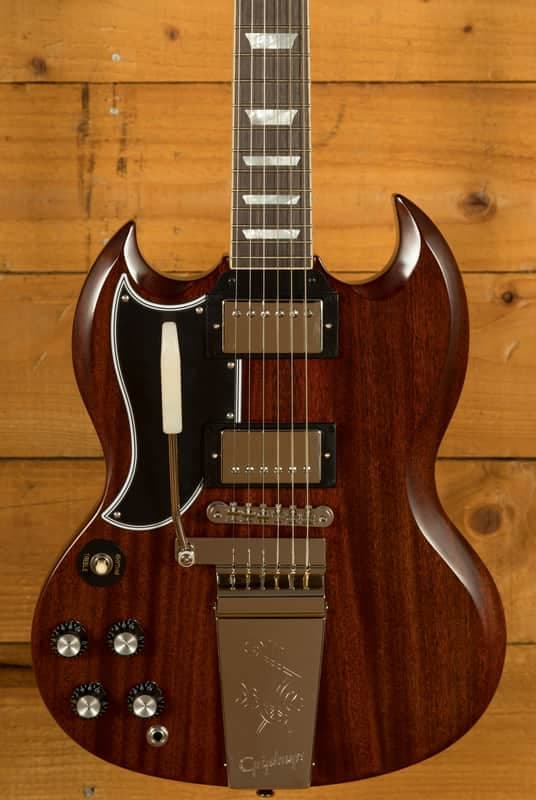 Epiphone Inspired By Gibson Custom 1964 SG Standard w/Maestro Vibrola Reissue | Cherry Red *Left-Han