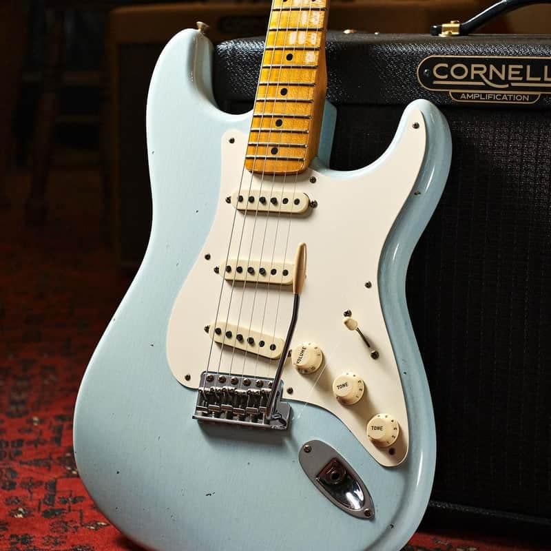 Fender Custom Shop Limited Edition 57 Stratocaster Journeyman Relic Sonic Blue (Pre-Owned, 2021, EC) #CZ554028