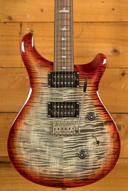PRS SE Custom | Custom 24 - Charcoal Cherry Burst