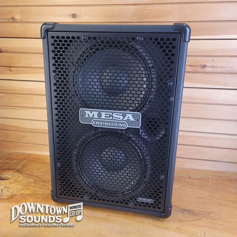Mesa Boogie 2 x 12 Subway 800-watt 4-Ohm Bass Cabinet - Black Bronco with Black Metal Grille