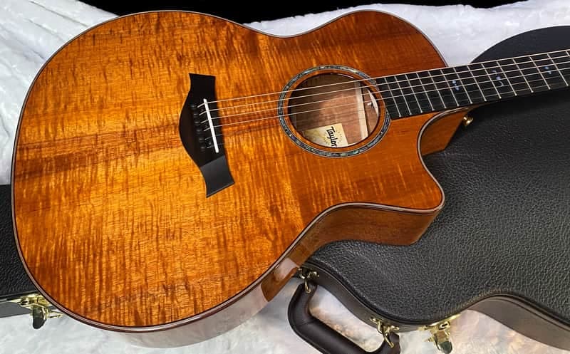 NEW! Taylor Custom 724ce Acoustic-Electric Guitar - Natural Gloss - AAAAA Hand Picked Koa - 4.5lbs - WOW! Authorized Dealer - G07718