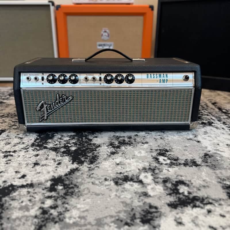 Fender Bassman Drip Edge 2-Channel 50-Watt Guitar Amp Head 1968 - 1969 - Silverface