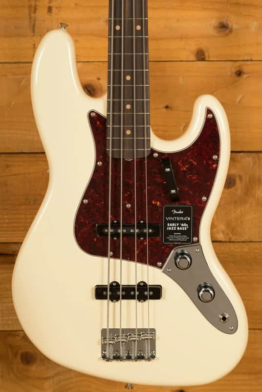 Fender Vintera III Early '60s Jazz Bass - Rosewood - Olympic White
