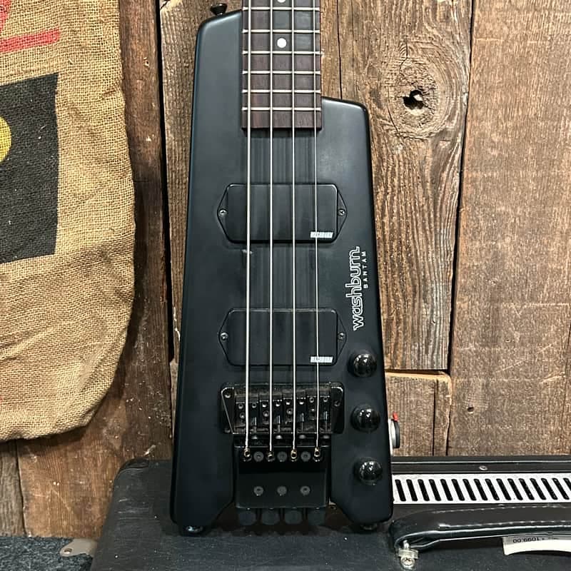 Washburn Bantam Headless Electric Bass 1980s - Black