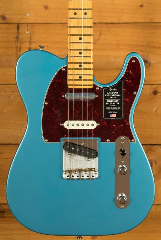 Fender American Professional Classic Hotshot Telecaster - Maple - Faded Lake Placid Blue