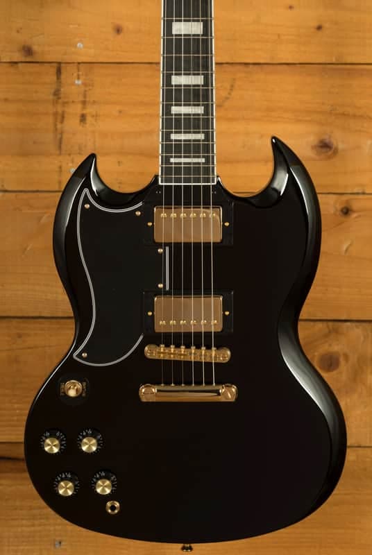 Epiphone Inspired by Gibson SG Custom | Ebony w/Gigbag *Left-Handed*