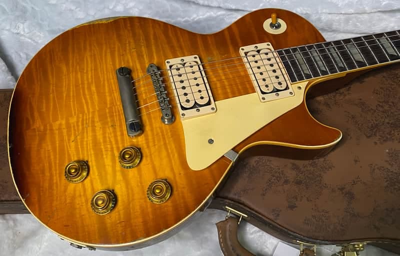 NEW! Gibson Custom 1959 Les Paul Standard Resissue Electric Guitar - Beauty of the Burst #86 Heavy Aged - MONSTER TOP! Only 8.4lbs - Authorized Dealer - G07566