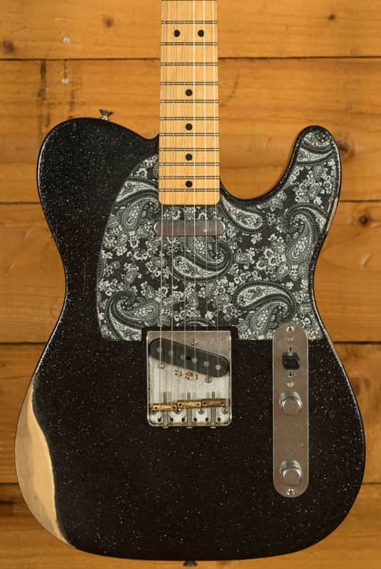 Fender Brad Paisley Signature Road Worn Telecaster - Maple - Black Sparkle