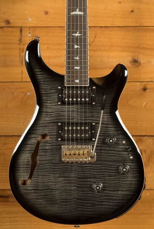 PRS SE Custom | Custom 24 Semi-Hollow Piezo - Charcoal