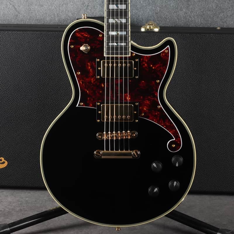 D'Angelico Atlantic Deluxe - Solid Black - 2nd Hand