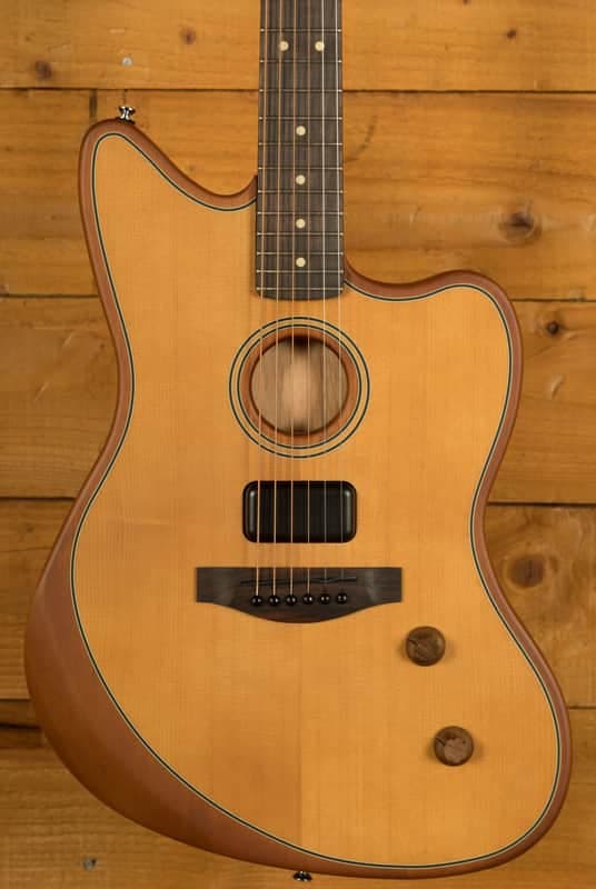 Fender Acoustasonic Standard Jazzmaster - Rosewood - Aged Natural