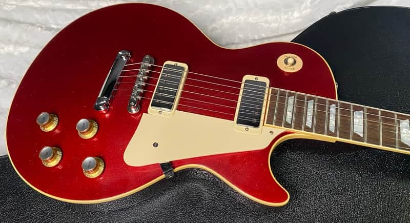 NEW! Gibson Custom Shop Limited Edition 1976 Les Paul Deluxe Reissue VOS Red Sparkle - 9.2lbs - G07565