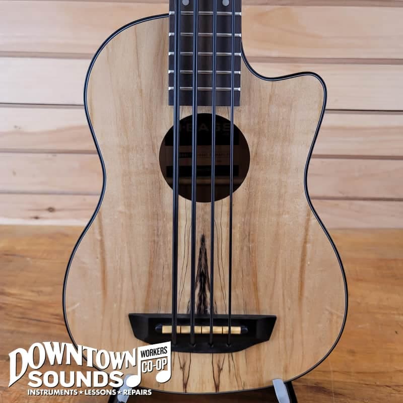 Kala Spalted Maple Acoustic-Electric U-BASS