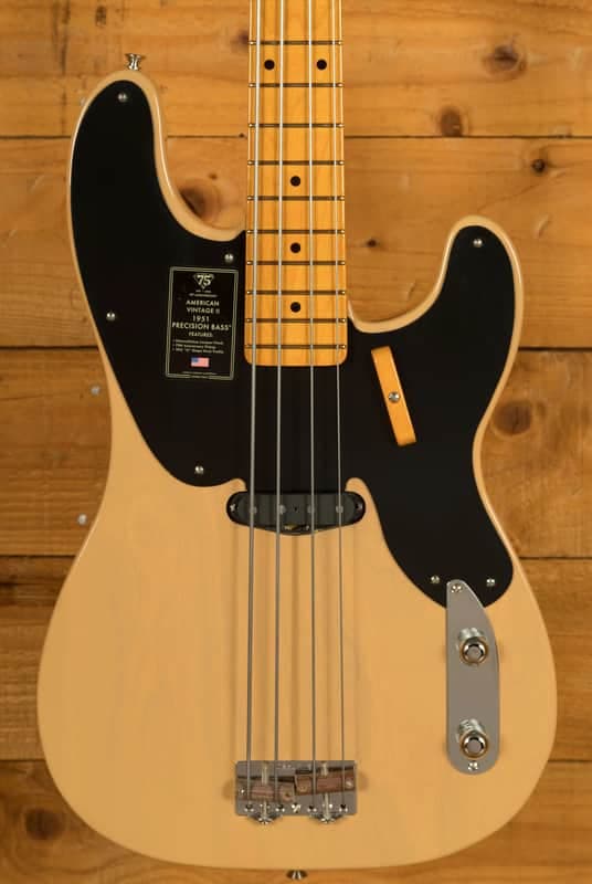 Fender 75th Anniversary American Vintage II 1951 Precision Bass - Maple - Butterscotch Blonde