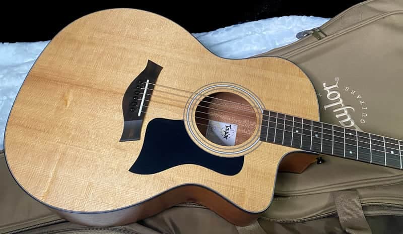 Taylor 114ce Grand Auditorium Acoustic-Electric Guitar - Natural - 4.2lbs - Authorized Dealer - G07519