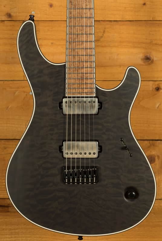 Mayones Regius 7 B26.5 - Birdseye Maple - Antique Black Matte - 7-String