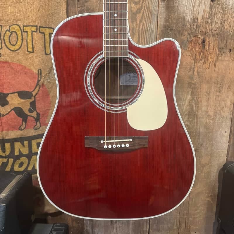 Takamine JJ325SRC Signature Series John Jorgenson Model Dreadnought Cutaway Acoustic/Electric Guitar 2010s - Dark Gloss Stain Natural