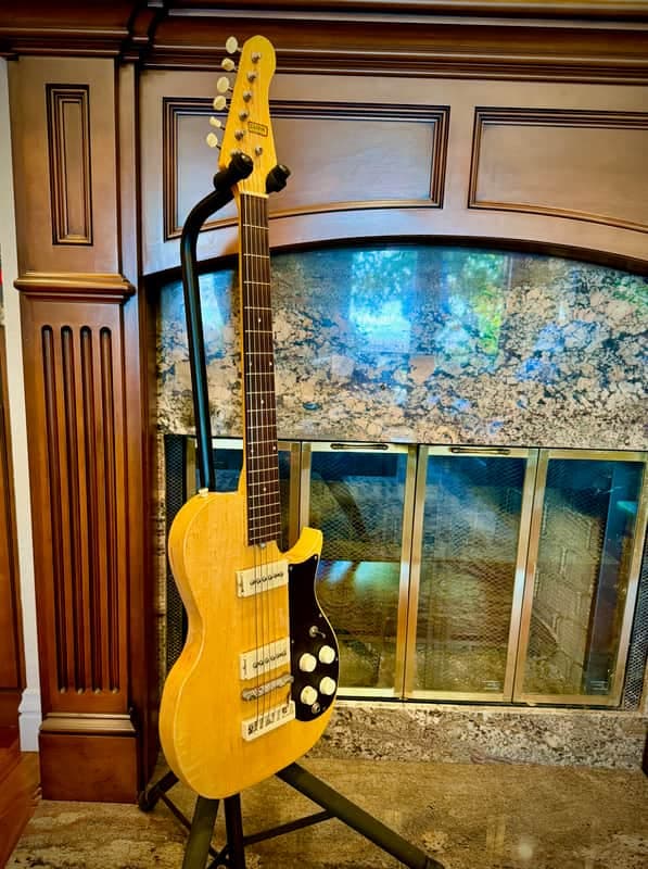 1960 Carvin SGB-3 Solid Body Electric Guitar - Natural Finish (w/HSC)