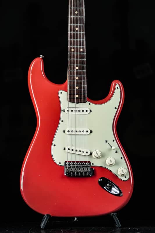 1961 Fender Stratocaster refin fiesta red