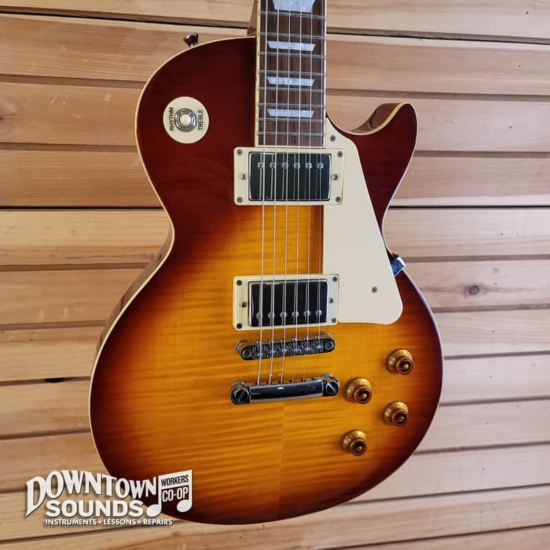 Aria Pro II Blitz Les Paul Style Electric Guitar - Leopard, 7lbs 4oz