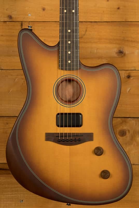 Fender Acoustasonic Standard Jazzmaster - Rosewood - Honey Burst