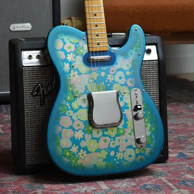 MINT 1993 Fender Japan A-Serial TL69-75 '69 Telecaster Reissue Blue Flower w/HC, MIJ, FujiGen