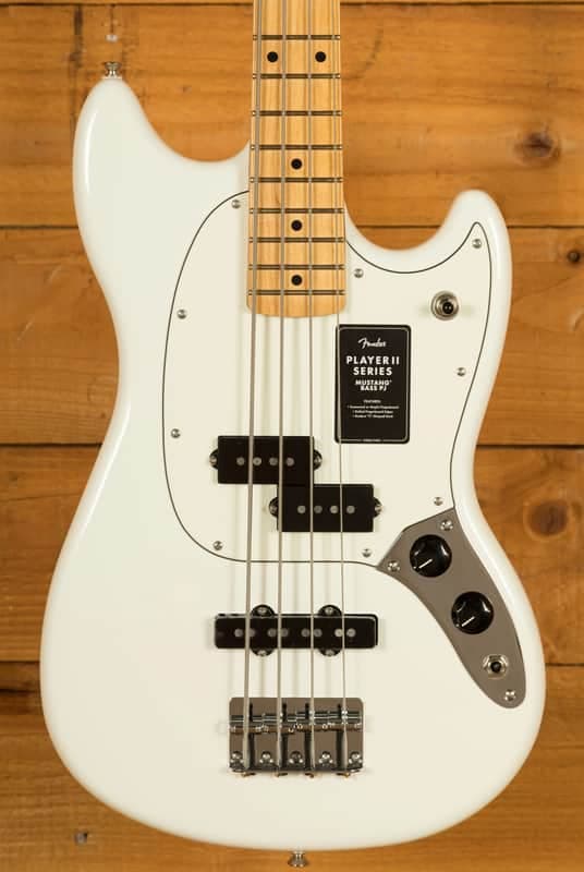 Fender Player II Mustang Bass PJ - Maple - Polar White