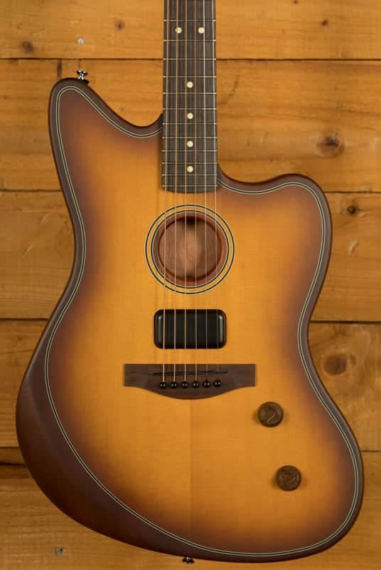 Fender Acoustasonic Standard Jazzmaster - Rosewood - Honey Burst