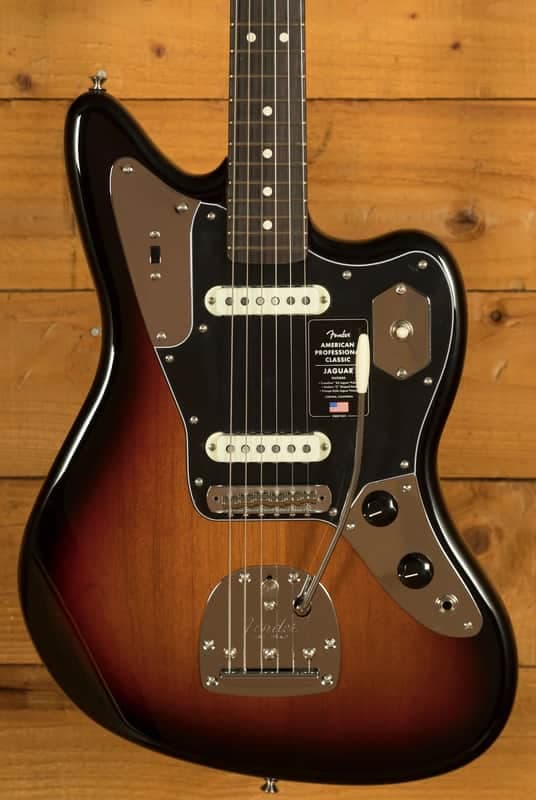 Fender American Professional Classic Jaguar - Rosewood - 3-Colour Sunburst