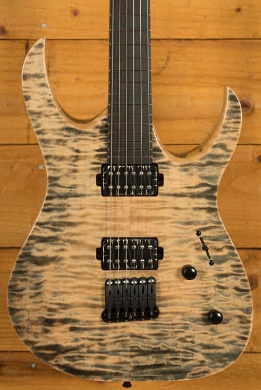Mayones Duvell Elite 6 - Ebony - Black Feather Gloss