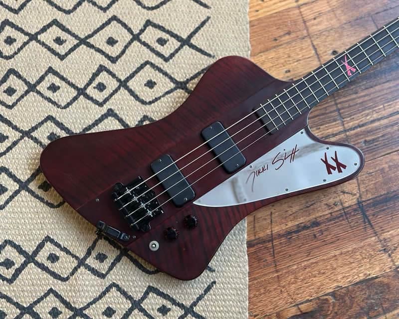 2008 Gibson Thunderbird IV Nikki Sixx Signature Model - Blackbird - Satin Cherry w/ OHSC